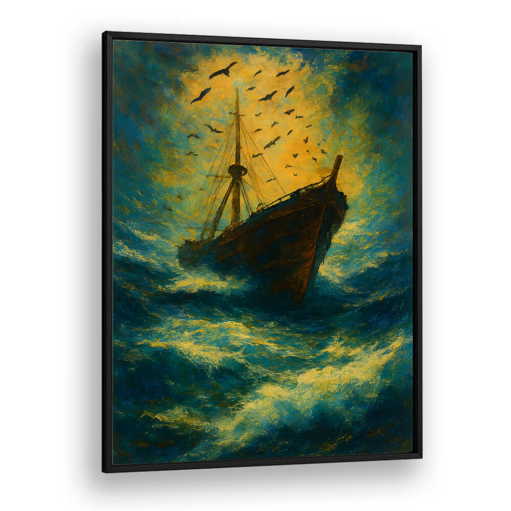 THE LAST DESCENT , EXPRESSIONISM PAINTINGS