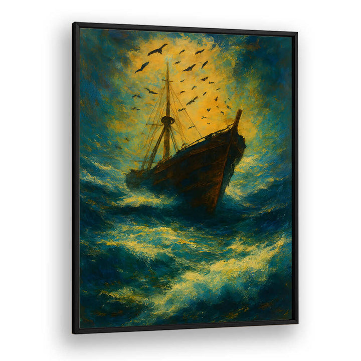 THE LAST DESCENT , EXPRESSIONISM PAINTINGS