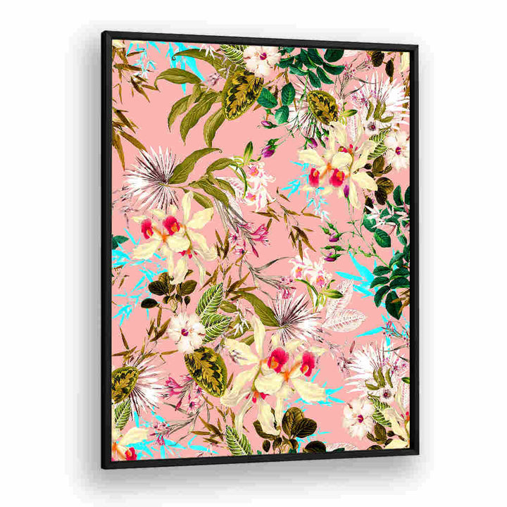 TROPICAL PINK ORCHIDS , FLORAL FLOWER PAINTINGS
