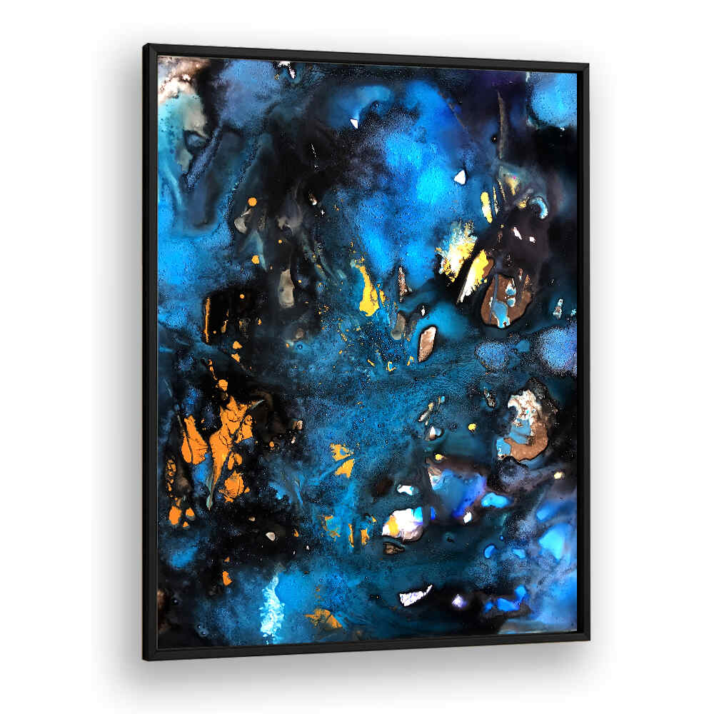 TURQUOISE GALAXY , ABSTRACT PAINTINGS