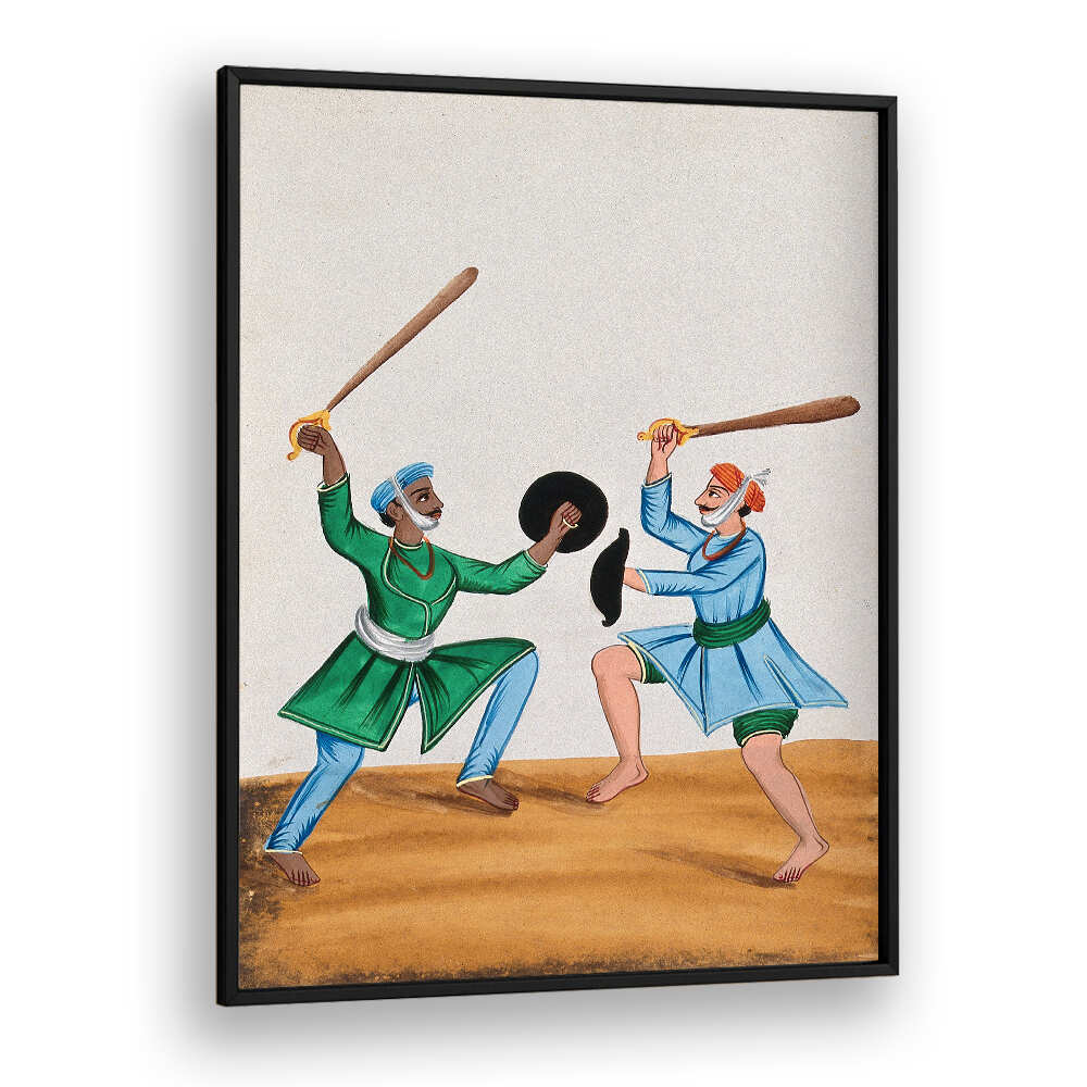 TWO SIKH MEN DUELING