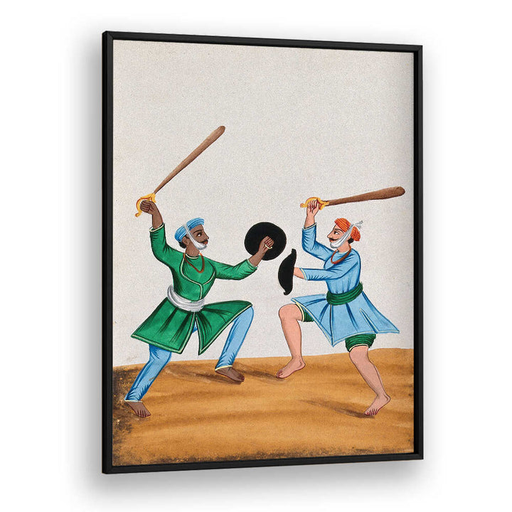 TWO SIKH MEN DUELING