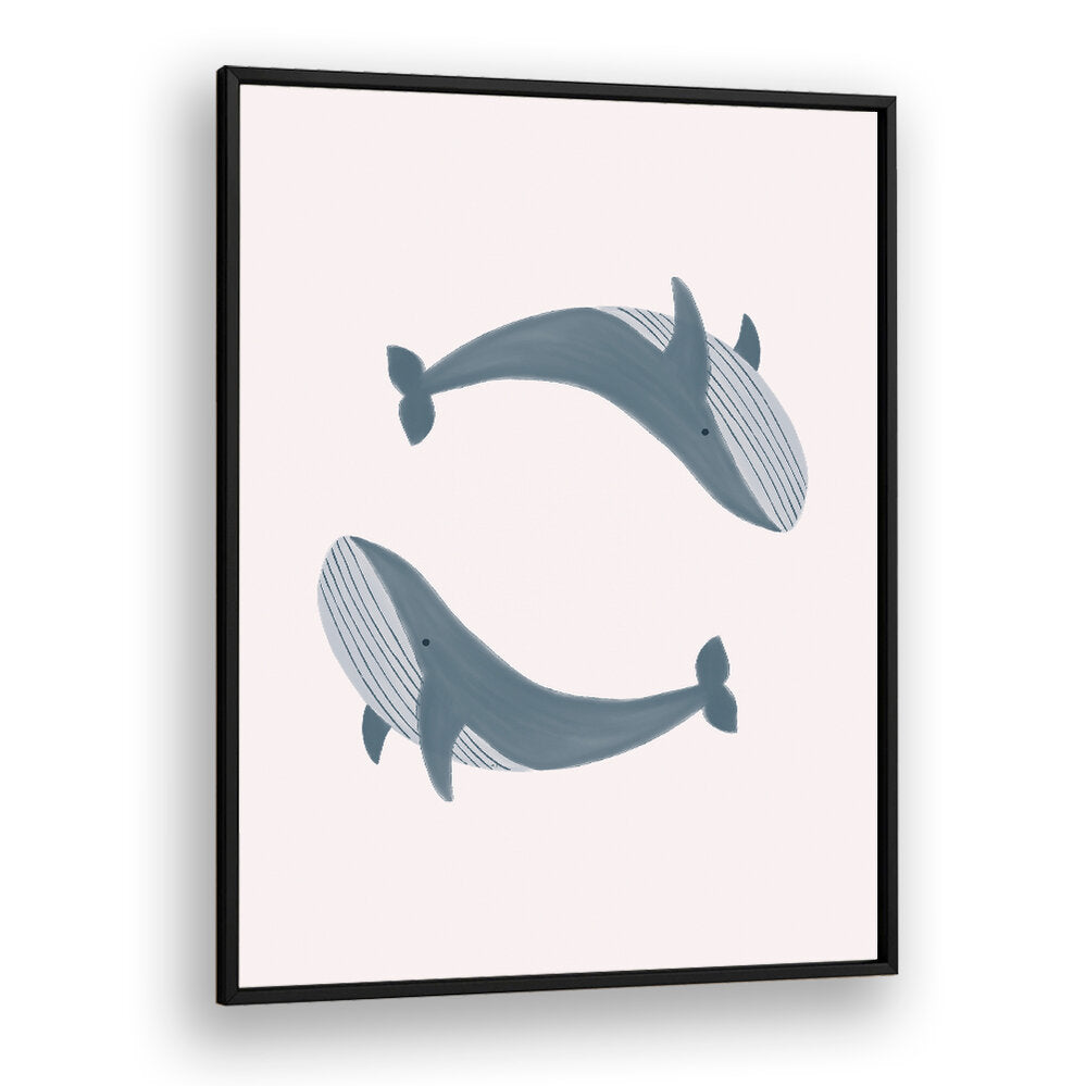 TWO WHALES , KIDS ROOM PAINTINGS