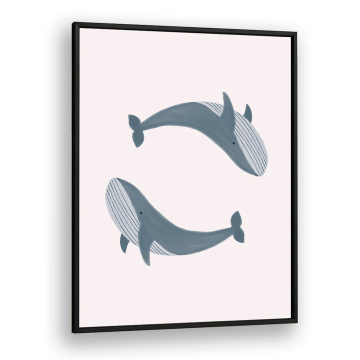 TWO WHALES , KIDS ROOM PAINTINGS