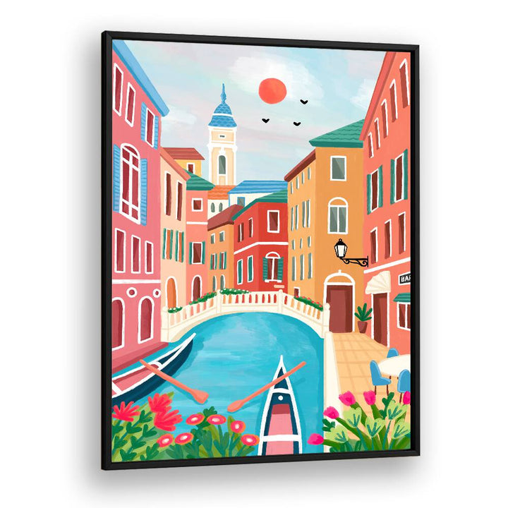 VENICE CANAL SUNRISE STROLL , TRAVEL POSTERS