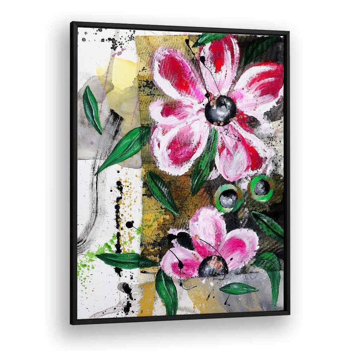 VIBRANT PETAL DANCE , FLORAL FLOWER PAINTINGS