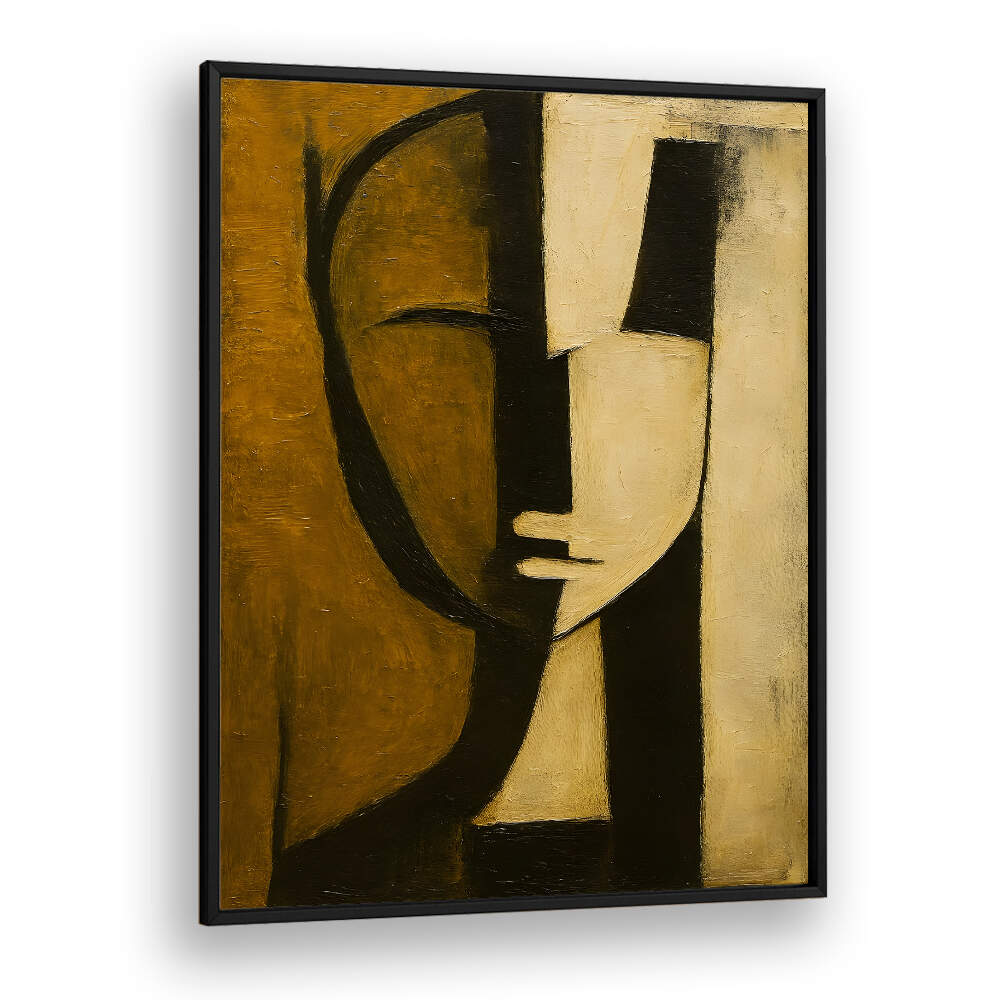 WATCHER BEHIND THE PILLAR , EXPRESSIONISM PAINTINGS