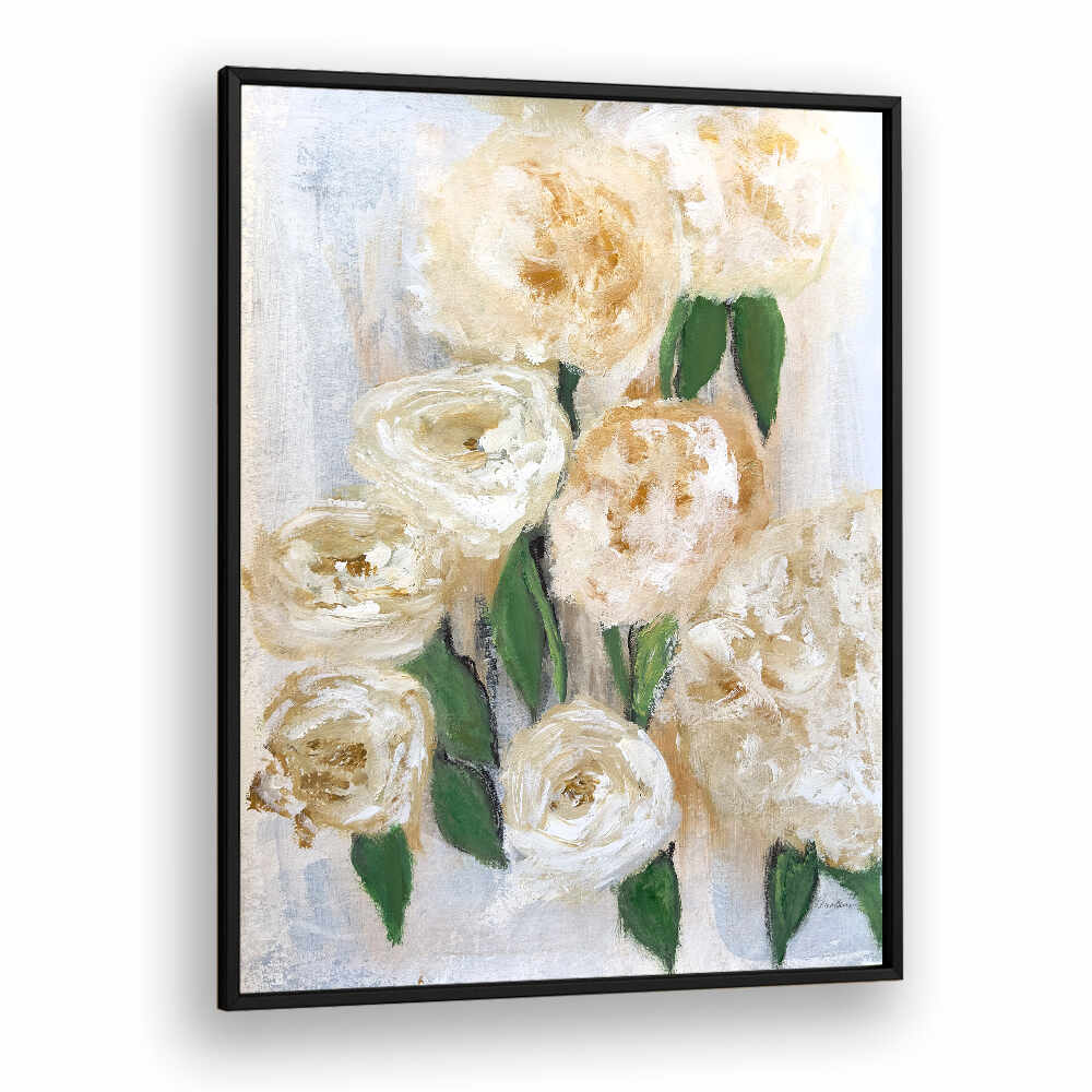 WHITE WHISPER , FLORAL FLOWER PAINTINGS