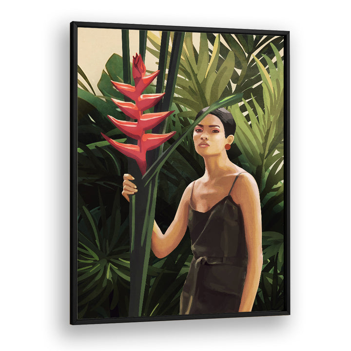 WOMAN IN TROPICAL FOREST, SURREAL ART PRINTS
