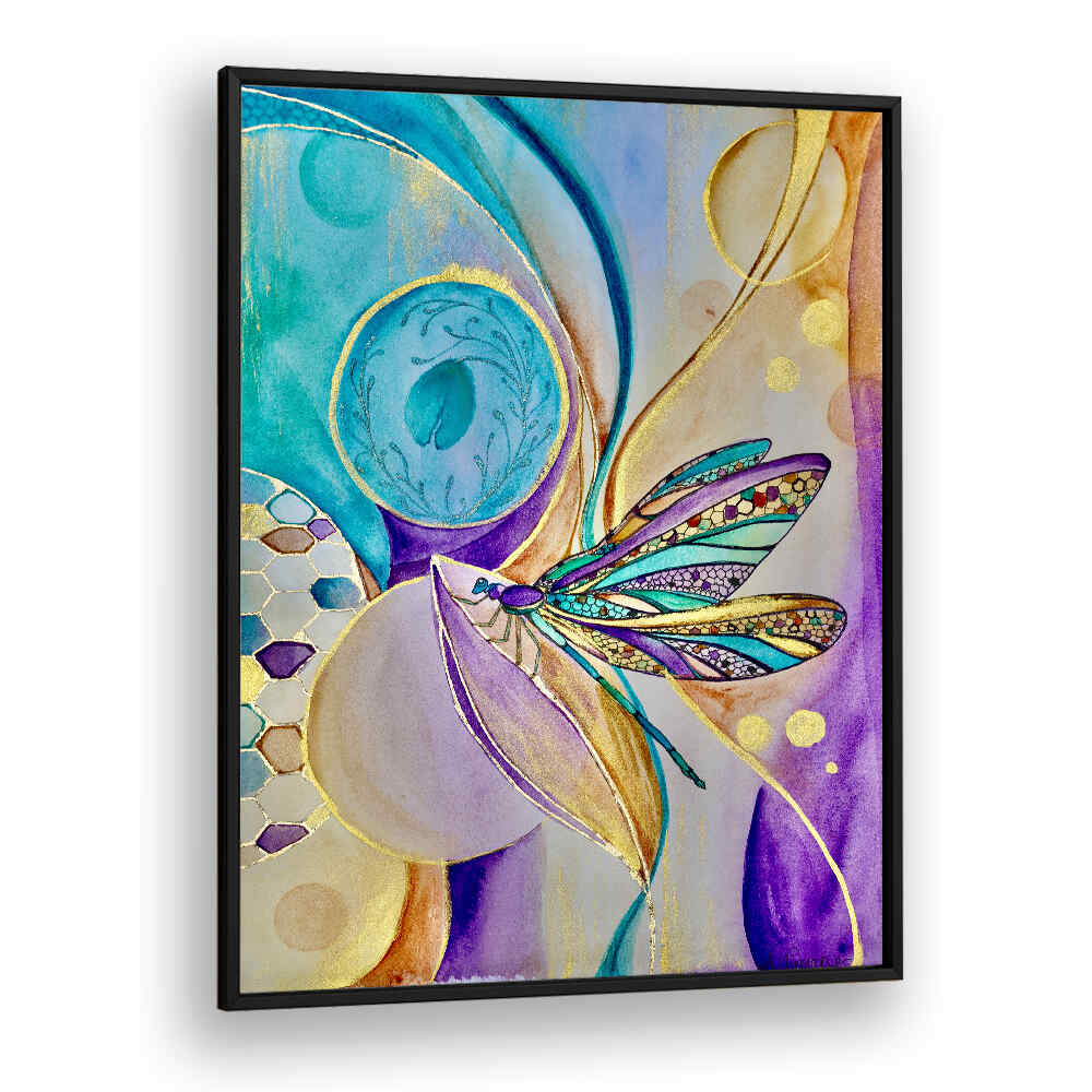 Bright and colorful ZEN DRAGONFLY, KIDS ROOM PAINTINGS create a whimsical atmosphere for children's spaces.