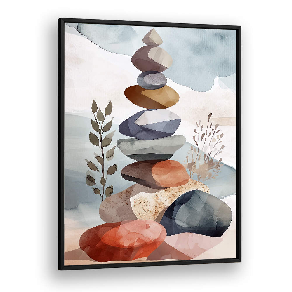 MINIMAL CALMS III , FLORAL, FLOWERS - PAINTINGS & ARTWORKS