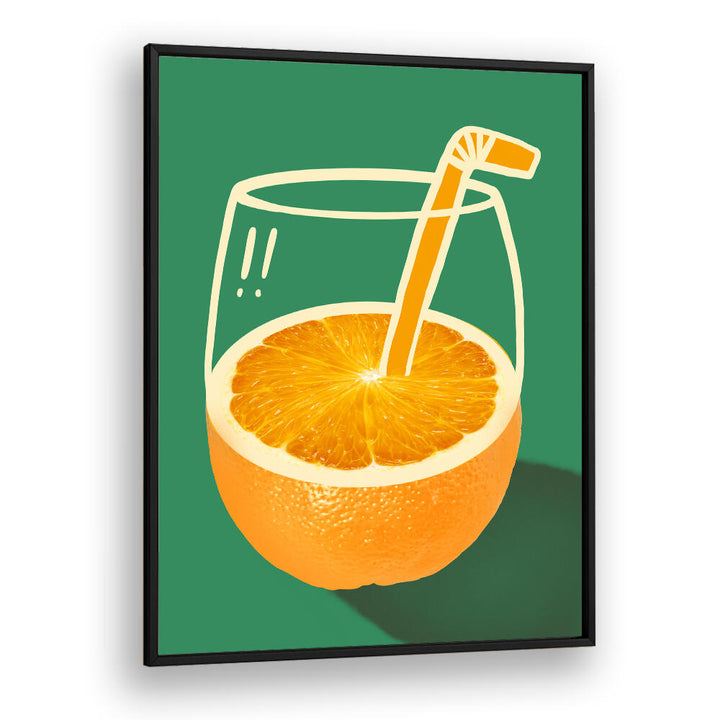 VIBRANT ORANGE CLEVERLY ILLUSTRATED , BAR & CAFE ART