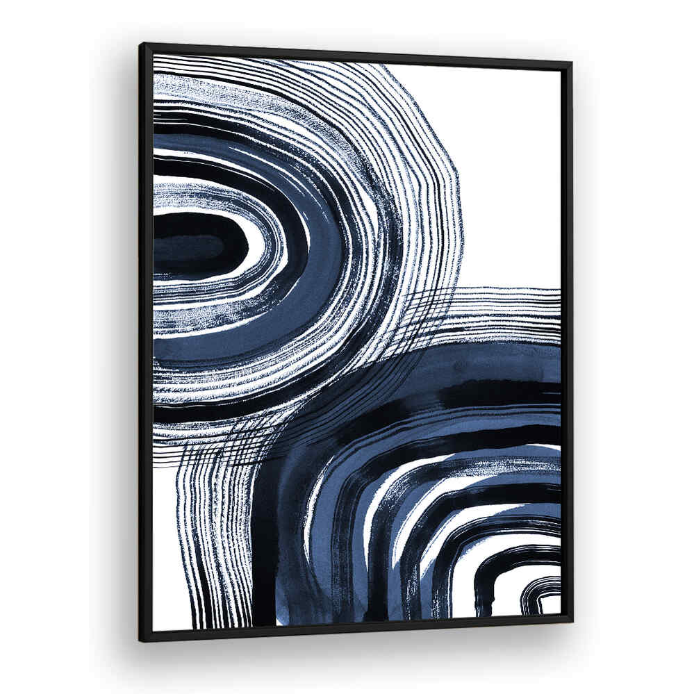 Discover the CONCENTRIC BLUE AND BLACK BRUSHSTROKES, ABSTRACT PAINTINGS, perfect for elevating your artistic space.