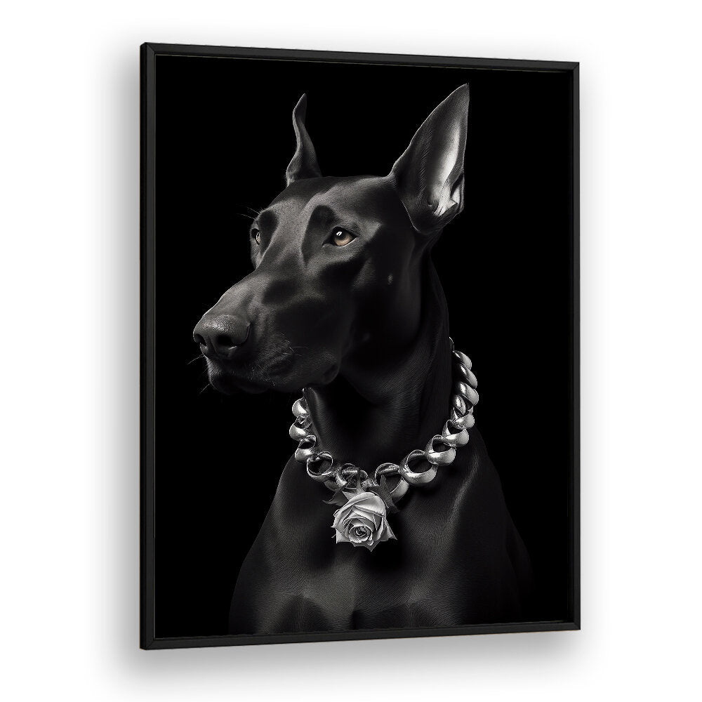 THE DOBERMAN , ANIMAL PAINTINGS