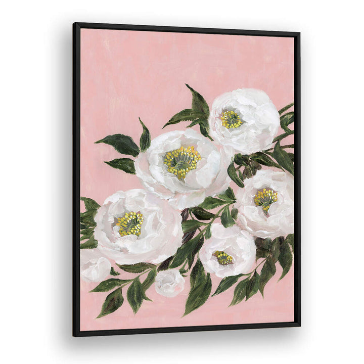 EVADNE PEONIES IN PINK , FLORAL FLOWER PAINTINGS