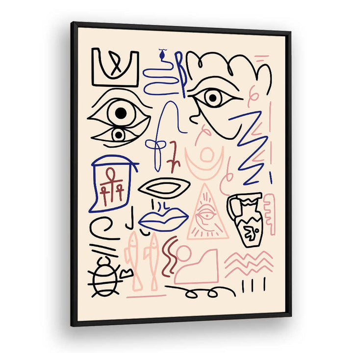 LINE ART CAVE DRAWING