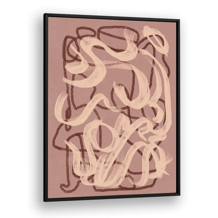 DRY BRUSH ABSTRACT IN NUDE , ABSTRACT PAINTINGS