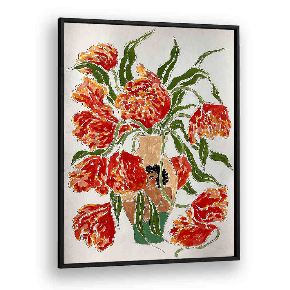 THE AFTERMATH , FLORAL FLOWER PAINTINGS
