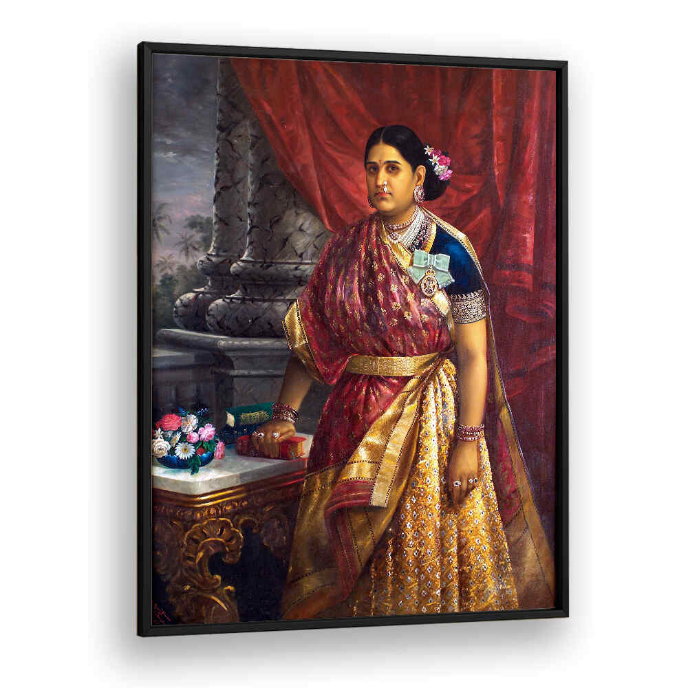RANI BHARANI THIRUNAL LAKSHMI BAYI OF TRAVANCORE  , INDIAN ART PAINTINGS