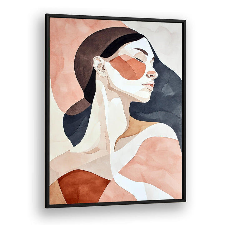 WOMAN WATERCOLOR DIGITAL PAINTING II , PORTRAITS & FIGURATIVE ILLUSTRATIONS