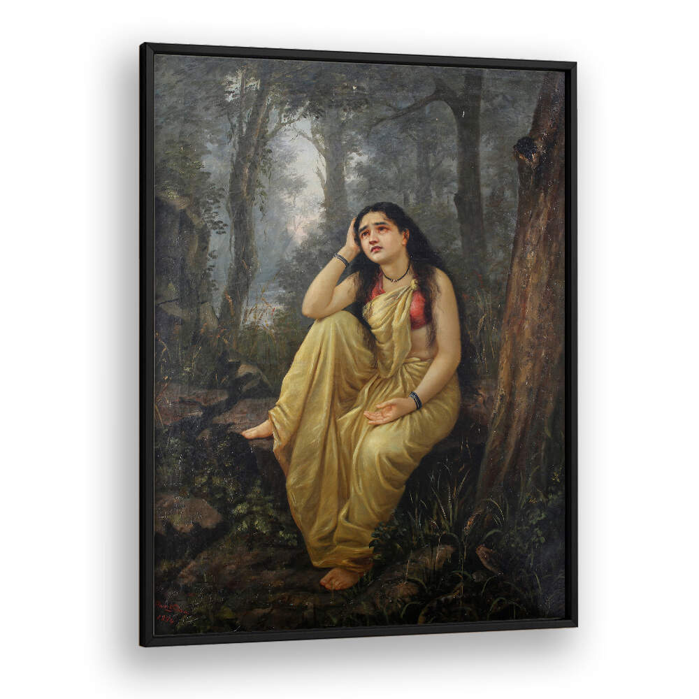 DAMAYANTI_VANAVASA , INDIAN ART PAINTINGS