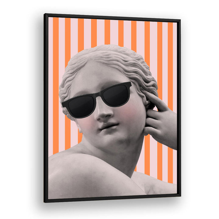STRIPED GODDESS III , ALTERED ART PRINTS