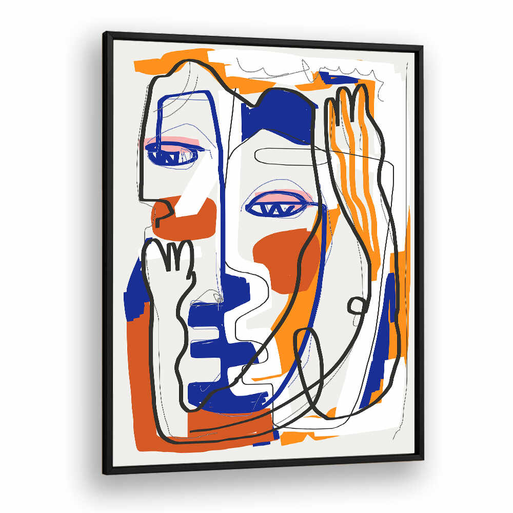 ABSTRACT LINE ART ROMANCE , POP ART PAINTINGS