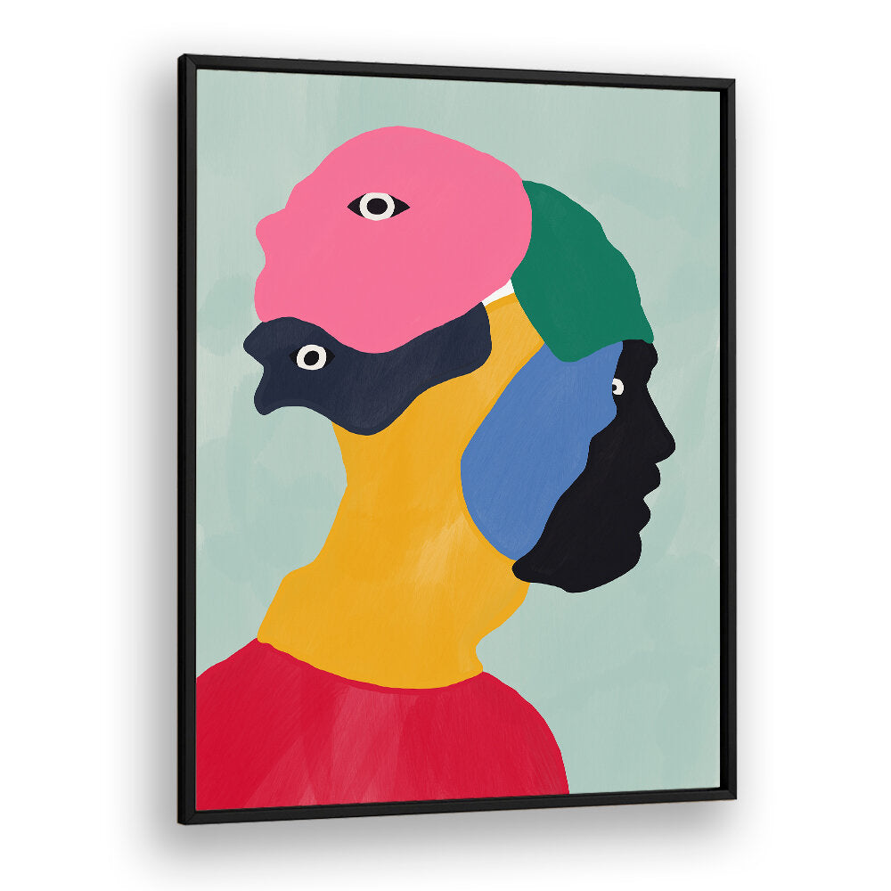 HIDING BEHIND MASKS , PORTRAITS & FIGURATIVE ILLUSTRATIONS