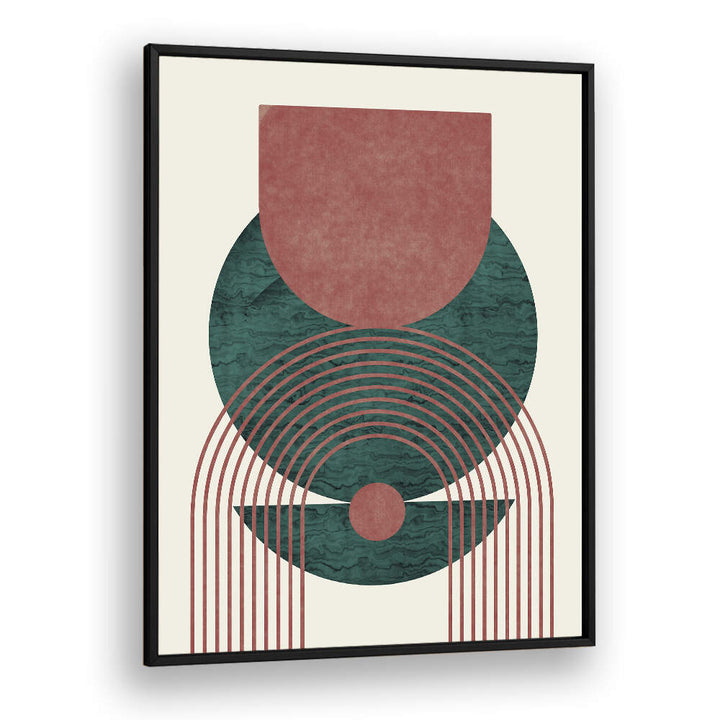 AQUAMARINE MARBLE GEOMETRIC DESIGN , BOHO ART PAINTINGS