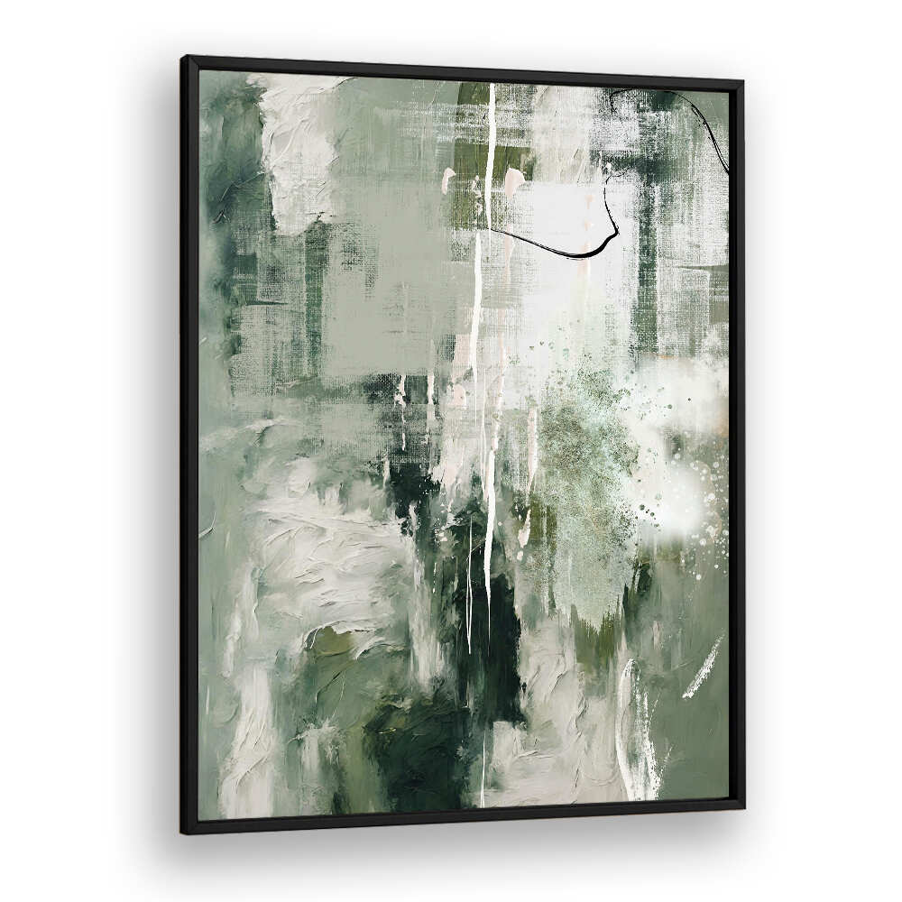 CANVAS GREENS III , ABSTRACT PAINTINGS