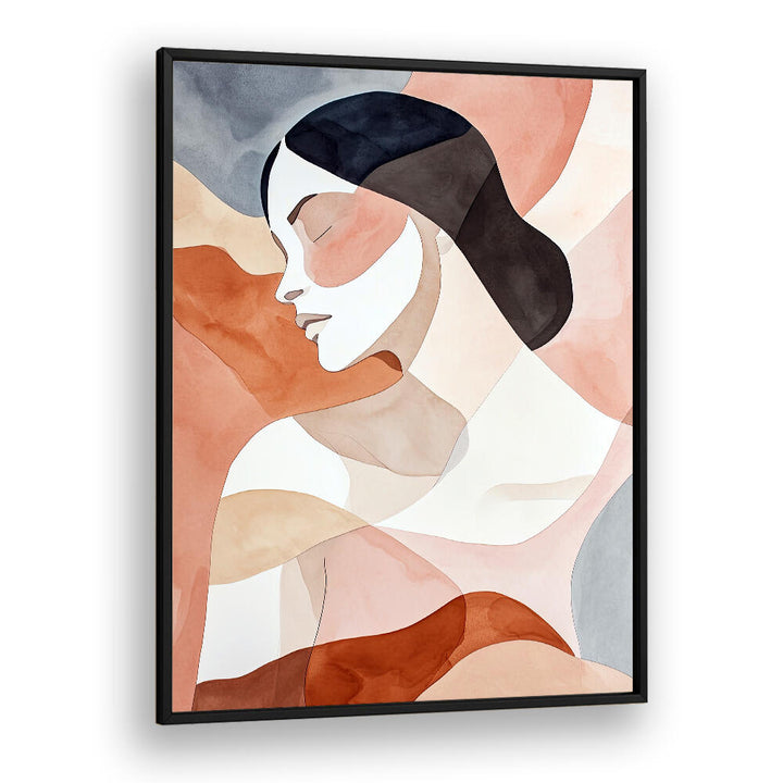 WOMAN WATERCOLOR DIGITAL PAINTING I , PORTRAITS & FIGURATIVE ILLUSTRATIONS