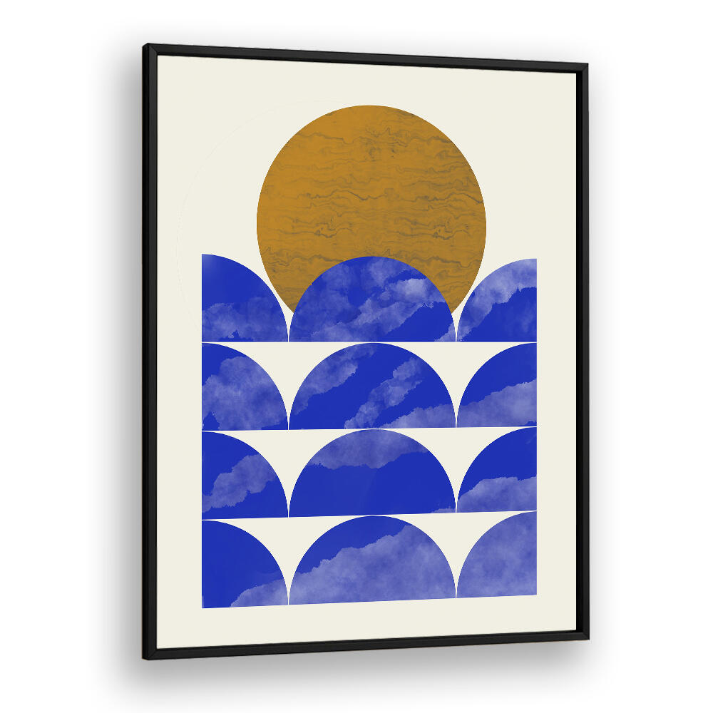 GEOMETRICAL SUNSET COMPOSITION , GEOMETRIC ART PRINTS
