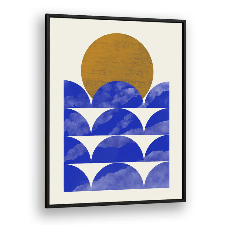 GEOMETRICAL SUNSET COMPOSITION , GEOMETRIC ART PRINTS