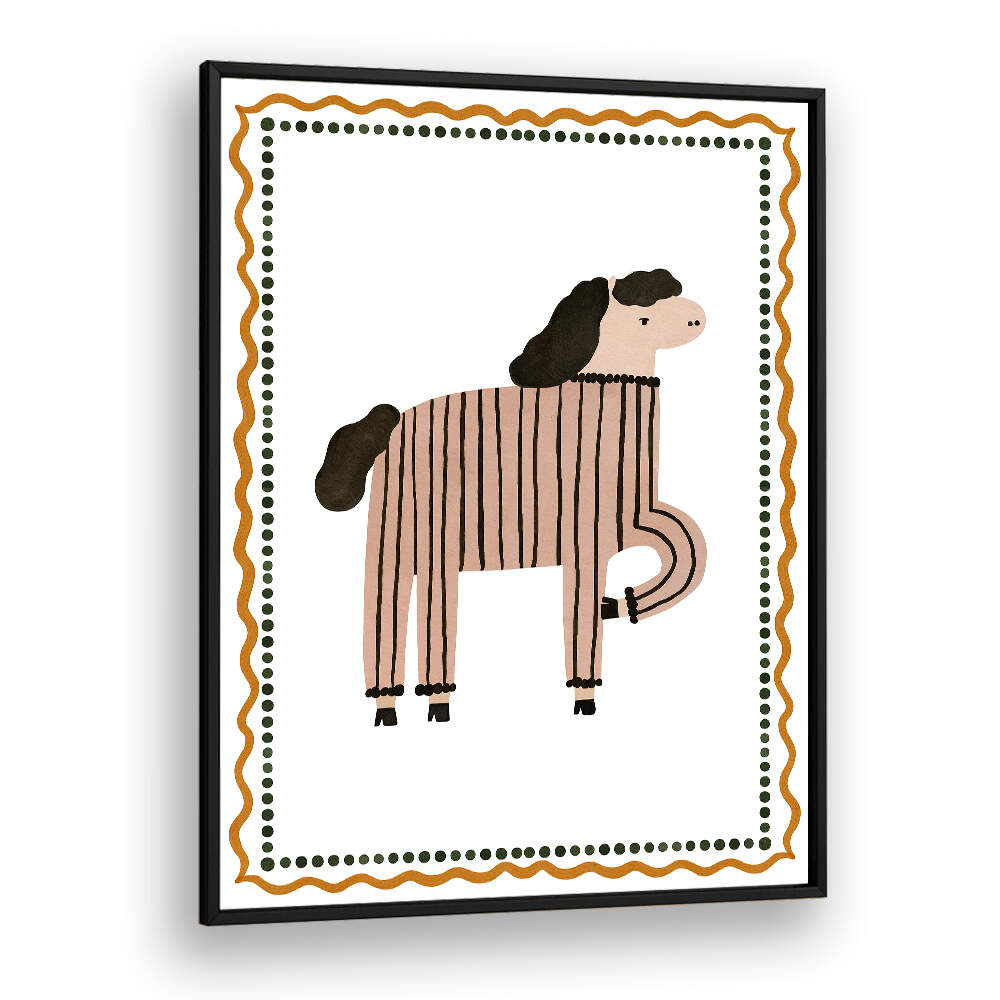 STRIPED HORSE HUMOR , KIDS ROOM PAINTINGS