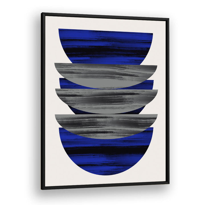 SCANDINAVIAN IN BLUE AND BLACK  , GEOMETRIC ART PRINTS