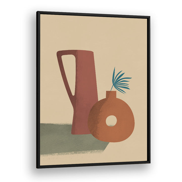 EARTH CLAY VASE , BOHO ART PAINTINGS