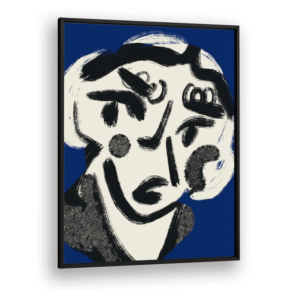 MADAME IN BLUE , PORTRAITS & FIGURATIVE ILLUSTRATIONS