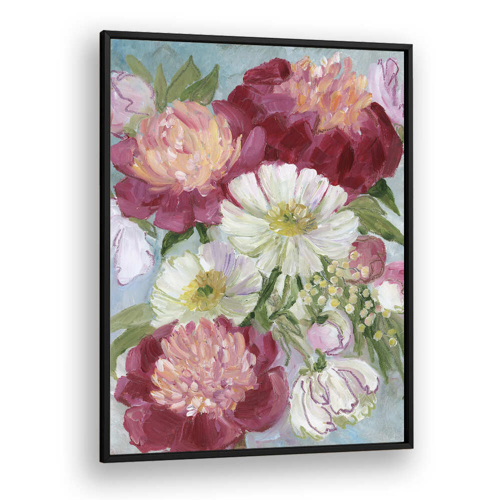 ELEANORA PAINTERLY FLORALS , FLORAL FLOWER PAINTINGS