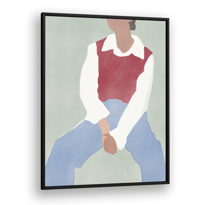 ABSTRACT FIGURE IN CASUAL ATTIRE , FASHION POSTERS