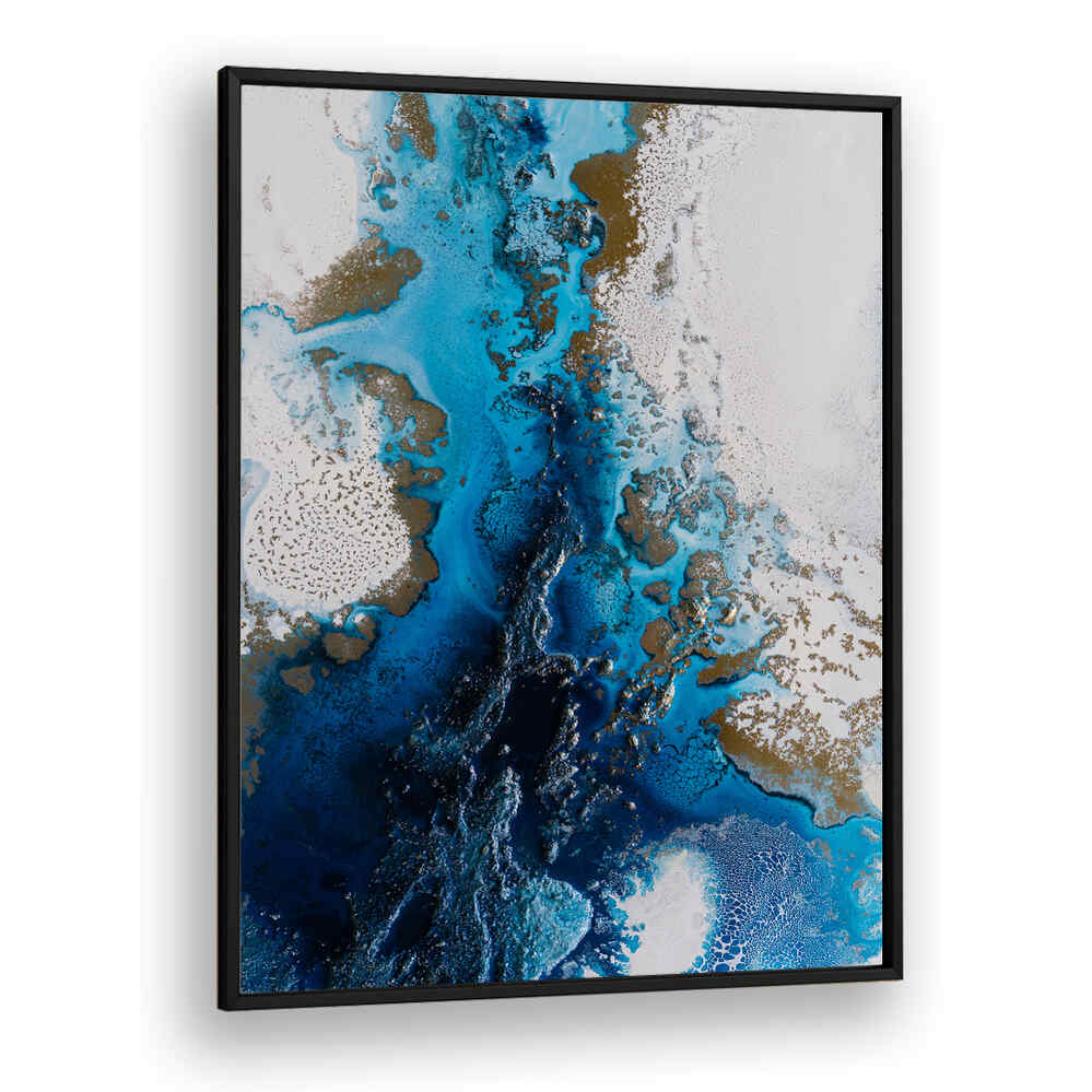 Navy inspired abstract paintings featuring deep hues and striking designs, perfect for transforming your space.