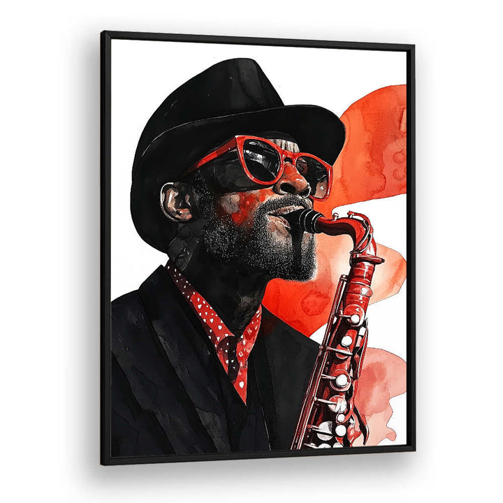 SAXOPHONIST MUSIC ART , MUSIC POSTERS