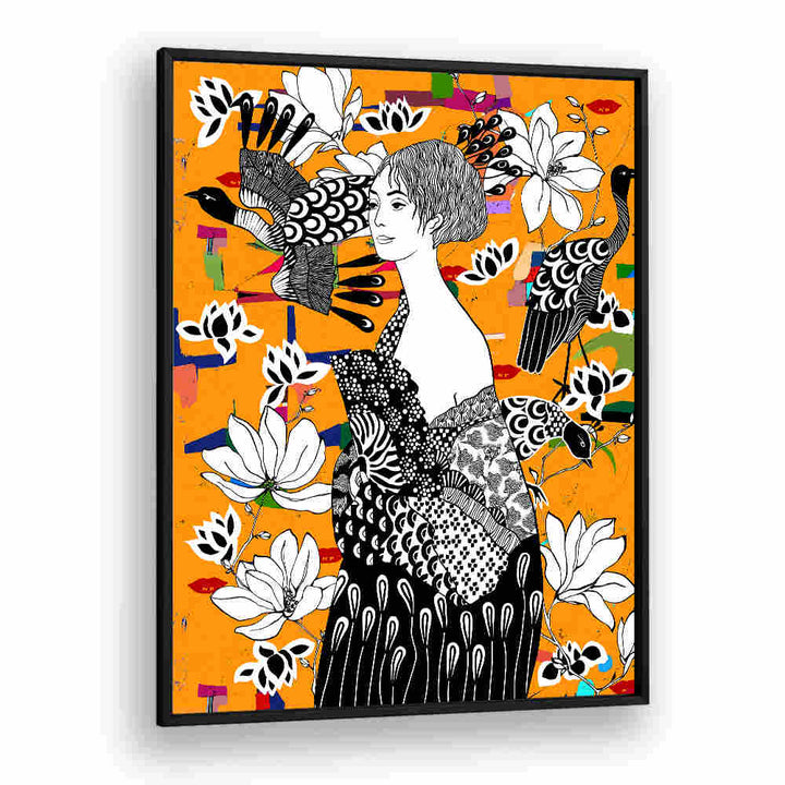DAME MIT FÄCHER , PORTRAITS & FIGURATIVE ILLUSTRATIONS