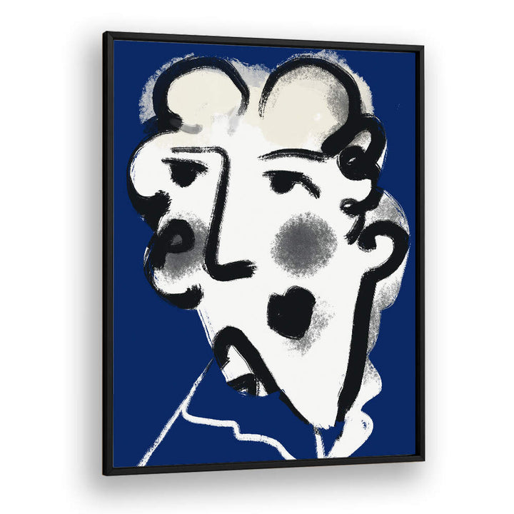 LANDLADY IN BLUE , PORTRAITS & FIGURATIVE ILLUSTRATIONS