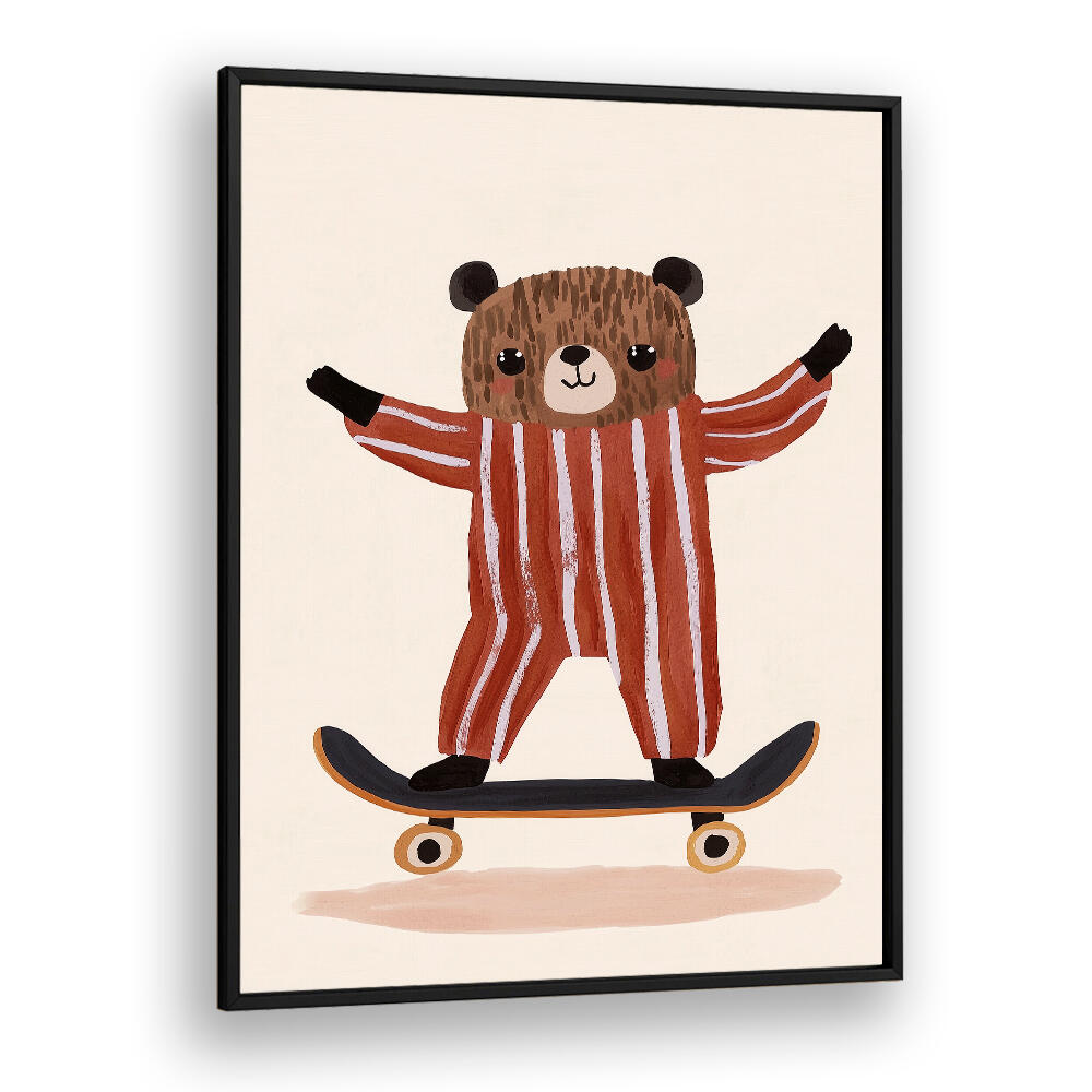 SKATER BEAR JOY , KIDS ROOM PAINTINGS