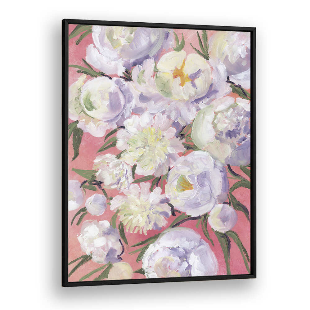 KINSLY PAINTERLY BOUQUET , FLORAL FLOWER PAINTINGS
