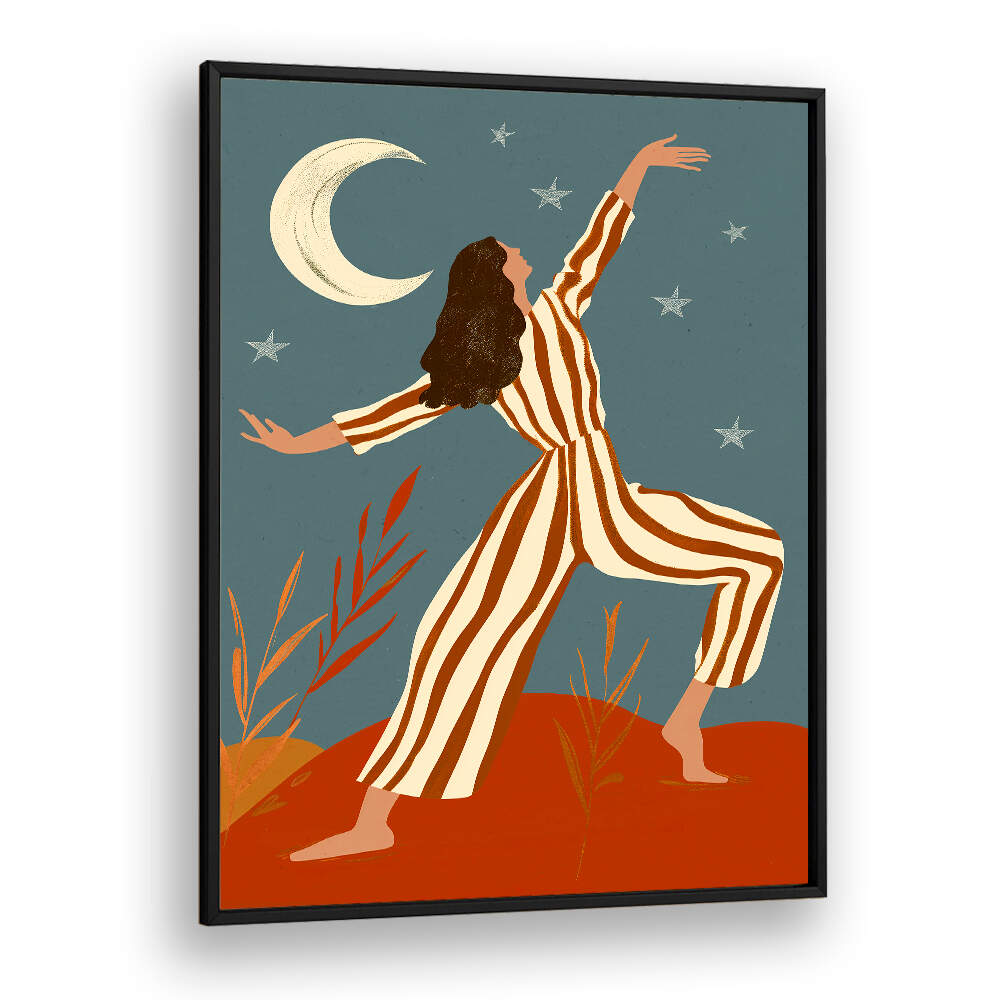 MOONLIT DANCE , PORTRAITS & FIGURATIVE ILLUSTRATIONS