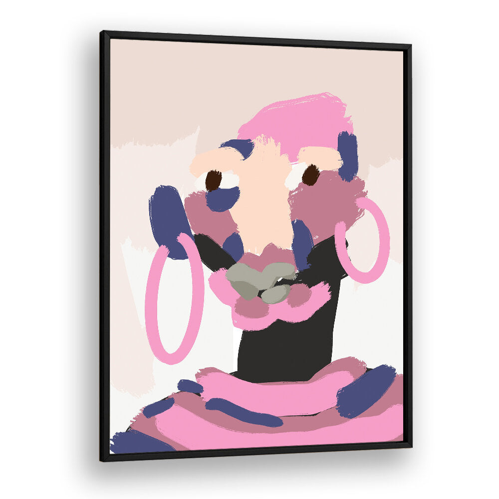 ABSTRACT PINK ELEGANCE , PORTRAITS & FIGURATIVE ILLUSTRATIONS