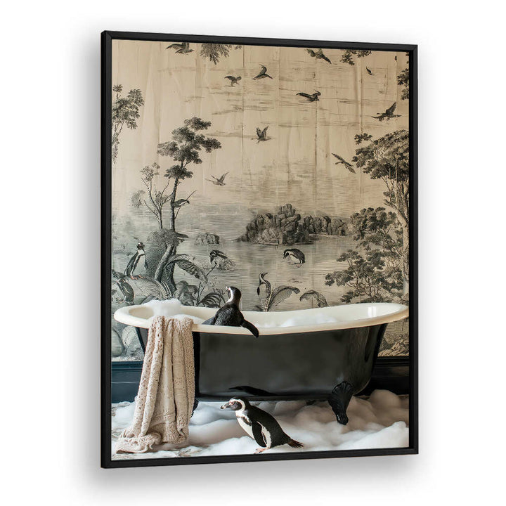 PENGUINS’ DREAMY BATH TIME