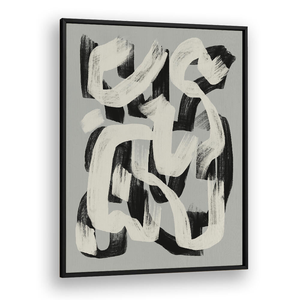 DRY BRUSH ABSTRACT IN BLACK AND WHITE , ABSTRACT PAINTINGS