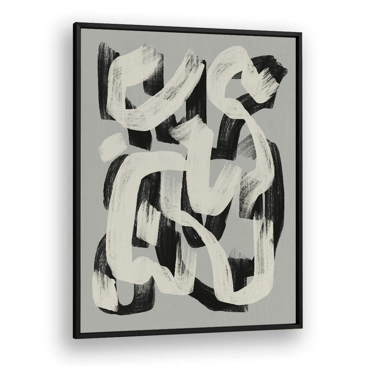 DRY BRUSH ABSTRACT IN BLACK AND WHITE , ABSTRACT PAINTINGS